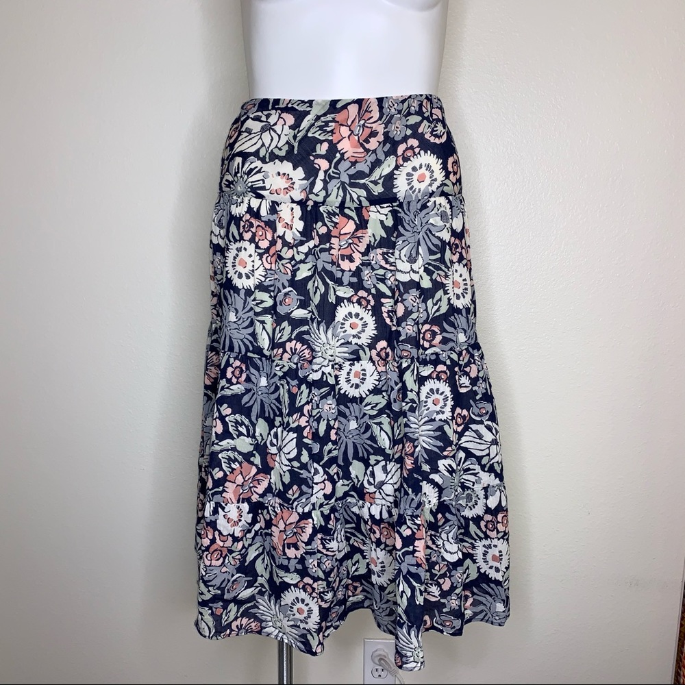 50% off bundles Chaps Floral Midi Skirt